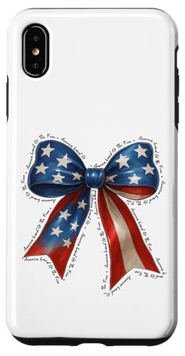 Amerikanische Flagge Bogen Kokette Land der freien USA Mädchen Frauen Hülle für iPhone XS Max Amerikanische Flagge Bogen Kokette Land der freien USA Mädchen Frauen Hülle für iPhone XS Max von July 4th Tees NYC