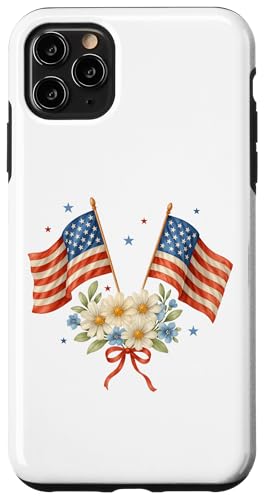 Amerikanische Flaggen Gänseblümchen Floral Kokette 4. Juli Mädchen Frauen Hülle für iPhone 11 Pro Max Amerikanische Flaggen Gänseblümchen Floral Kokette 4. Juli Mädchen Frauen Hülle für iPhone 11 Pro Max von July 4th Tees NYC