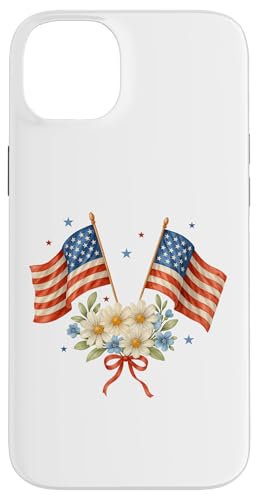 Amerikanische Flaggen Gänseblümchen Floral Kokette 4. Juli Mädchen Frauen Hülle für iPhone 14 Plus Amerikanische Flaggen Gänseblümchen Floral Kokette 4. Juli Mädchen Frauen Hülle für iPhone 14 Plus von July 4th Tees NYC