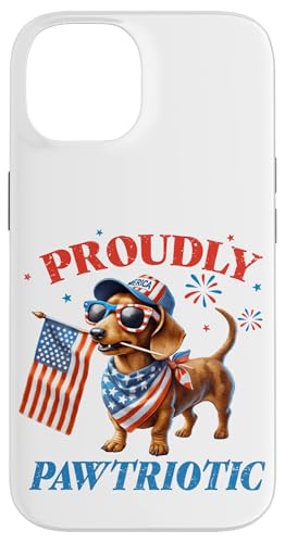 Dackel 4. Juli Weiner Dog America Proud Patriotic Paw Hülle für iPhone 14 Dackel 4. Juli Weiner Dog America Proud Patriotic Paw Hülle für iPhone 14 von July 4th Tees NYC