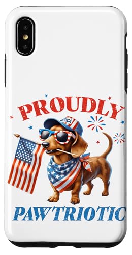 Dackel 4. Juli Weiner Dog America Proud Patriotic Paw Hülle für iPhone XS Max Dackel 4. Juli Weiner Dog America Proud Patriotic Paw Hülle für iPhone XS Max von July 4th Tees NYC