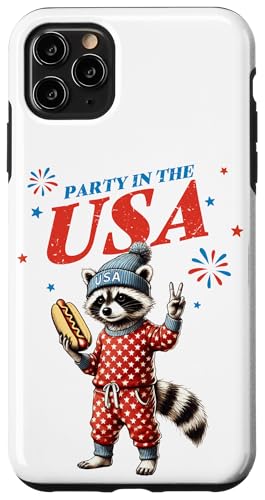 Feral Waschbär 4. Juli Hot Dog Pyjama Party lustig patriotisch Hülle für iPhone 11 Pro Max Feral Waschbär 4. Juli Hot Dog Pyjama Party lustig patriotisch Hülle für iPhone 11 Pro Max von July 4th Tees NYC