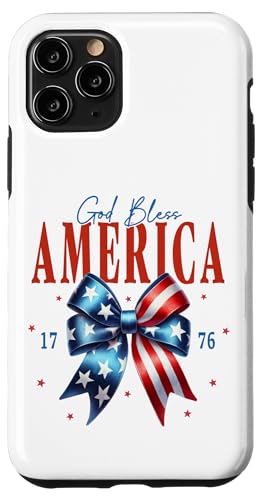 God Bless America 1776 Kokette Schleife Patriotisches christliches Mädchen Hülle für iPhone 11 Pro God Bless America 1776 Kokette Schleife Patriotisches christliches Mädchen Hülle für iPhone 11 Pro von July 4th Tees NYC