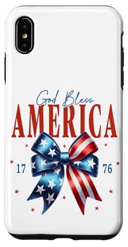 God Bless America 1776 Kokette Schleife Patriotisches christliches Mädchen Hülle für iPhone XS Max God Bless America 1776 Kokette Schleife Patriotisches christliches Mädchen Hülle für iPhone XS Max von July 4th Tees NYC