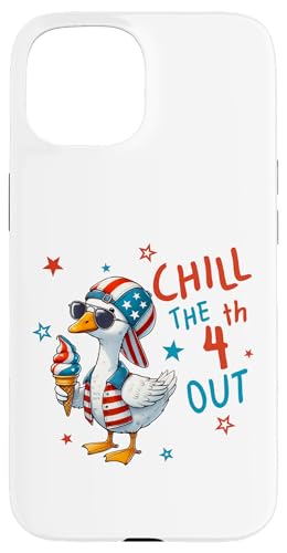 Jungen 4. Juli Silly Goose Patriotic Chill the 4th Funny Hülle für iPhone 15 Jungen 4. Juli Silly Goose Patriotic Chill the 4th Funny Hülle für iPhone 15 von July 4th Tees NYC