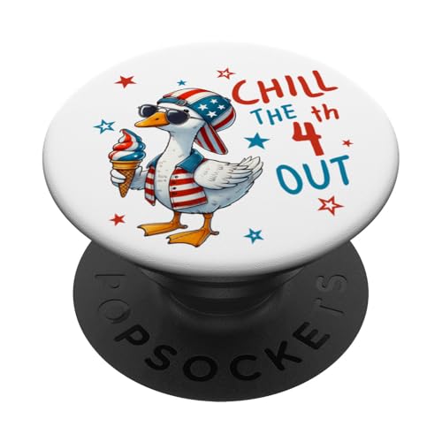 Jungen 4. Juli Silly Goose Patriotic Chill the 4th Funny PopSockets Klebender PopGrip Jungen 4. Juli Silly Goose Patriotic Chill the 4th Funny PopSockets Klebender PopGrip von July 4th Tees NYC