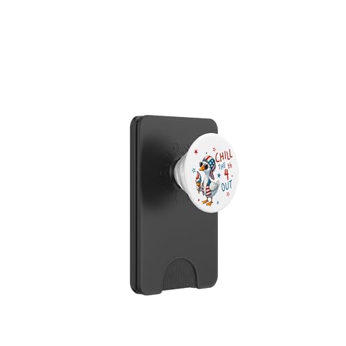 Jungen 4. Juli Silly Goose Patriotic Chill the 4th Funny PopSockets PopWallet für MagSafe Jungen 4. Juli Silly Goose Patriotic Chill the 4th Funny PopSockets PopWallet für MagSafe von July 4th Tees NYC