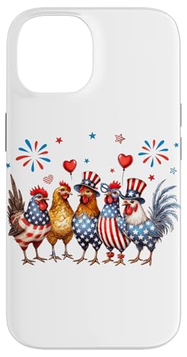 Patriotische Hühner, amerikanische Flagge, 4. Juli, Halbjahrhundert Hülle für iPhone 14 Patriotische Hühner, amerikanische Flagge, 4. Juli, Halbjahrhundert Hülle für iPhone 14 von July 4th Tees NYC