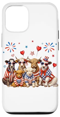 Patriotische Kühe Highland Milchmilch Moo Amerikanische Flagge 4. Juli Hülle für iPhone 12/12 Pro Patriotische Kühe Highland Milchmilch Moo Amerikanische Flagge 4. Juli Hülle für iPhone 12/12 Pro von July 4th Tees NYC