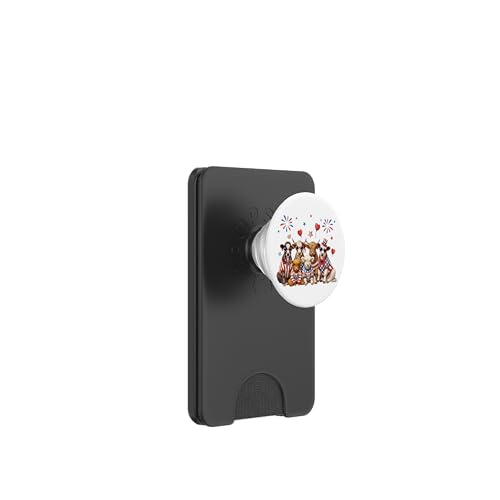 Patriotische Kühe Highland Milchmilch Moo Amerikanische Flagge 4. Juli PopSockets PopWallet für MagSafe Patriotische Kühe Highland Milchmilch Moo Amerikanische Flagge 4. Juli PopSockets PopWallet für MagSafe von July 4th Tees NYC