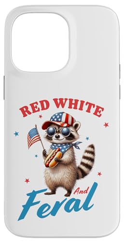 Red White And Feral Waschbär 4. Juli Hot Dog Patriotisch Lustig Hülle für iPhone 14 Pro Max Red White And Feral Waschbär 4. Juli Hot Dog Patriotisch Lustig Hülle für iPhone 14 Pro Max von July 4th Tees NYC