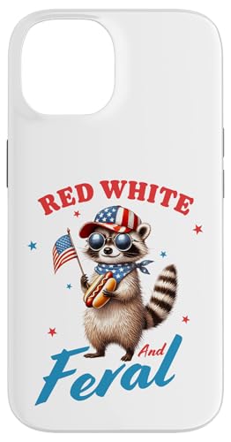 Red White And Feral Waschbär 4. Juli Hot Dog Patriotisch Lustig Hülle für iPhone 14 Red White And Feral Waschbär 4. Juli Hot Dog Patriotisch Lustig Hülle für iPhone 14 von July 4th Tees NYC