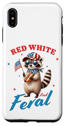 Red White And Feral Waschbär 4. Juli Hot Dog Patriotisch Lustig Hülle für iPhone XS Max Red White And Feral Waschbär 4. Juli Hot Dog Patriotisch Lustig Hülle für iPhone XS Max von July 4th Tees NYC