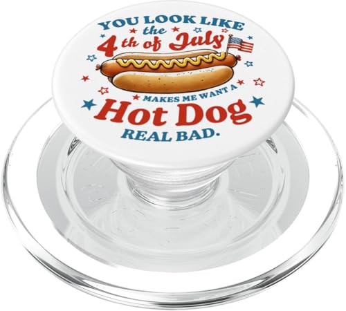 You look like the 4. Juli Hot Dog Funny Women Men PopSockets PopGrip für MagSafe You look like the 4. Juli Hot Dog Funny Women Men PopSockets PopGrip für MagSafe von July 4th Tees NYC