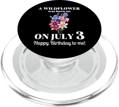 Juli Geburt Blume Rittersporn und Seerose 3. Juli Geburtstag PopSockets PopGrip für MagSafe Juli Geburt Blume Rittersporn und Seerose 3. Juli Geburtstag PopSockets PopGrip für MagSafe von July Birthday Wildflower Designs