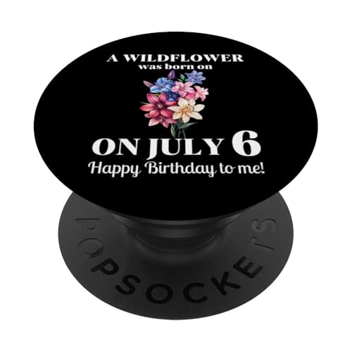 Juli Geburt Blume Rittersporn und Seerose 6. Juli Geburtstag PopSockets Klebender PopGrip Juli Geburt Blume Rittersporn und Seerose 6. Juli Geburtstag PopSockets Klebender PopGrip von July Birthday Wildflower Designs