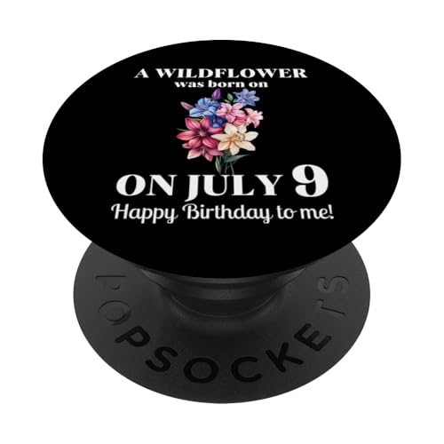 Juli Geburt Blume Rittersporn und Seerose 9. Juli Geburtstag PopSockets Klebender PopGrip Juli Geburt Blume Rittersporn und Seerose 9. Juli Geburtstag PopSockets Klebender PopGrip von July Birthday Wildflower Designs