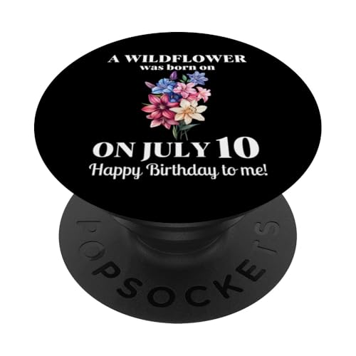 Juli Geburt Blume Rittersporn und Seerose Juli 10 Geburtstag PopSockets Klebender PopGrip Juli Geburt Blume Rittersporn und Seerose Juli 10 Geburtstag PopSockets Klebender PopGrip von July Birthday Wildflower Designs