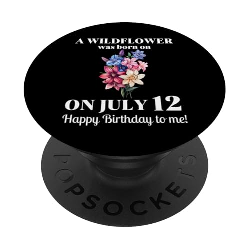 Juli Geburt Blume Rittersporn und Seerose Juli 12 Geburtstag PopSockets Klebender PopGrip Juli Geburt Blume Rittersporn und Seerose Juli 12 Geburtstag PopSockets Klebender PopGrip von July Birthday Wildflower Designs