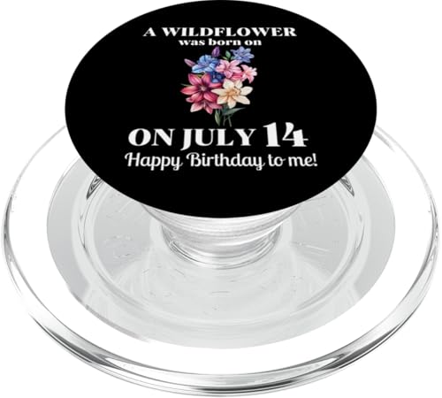 Juli Geburt Blume Rittersporn und Seerose Juli 14 Geburtstag PopSockets PopGrip für MagSafe Juli Geburt Blume Rittersporn und Seerose Juli 14 Geburtstag PopSockets PopGrip für MagSafe von July Birthday Wildflower Designs
