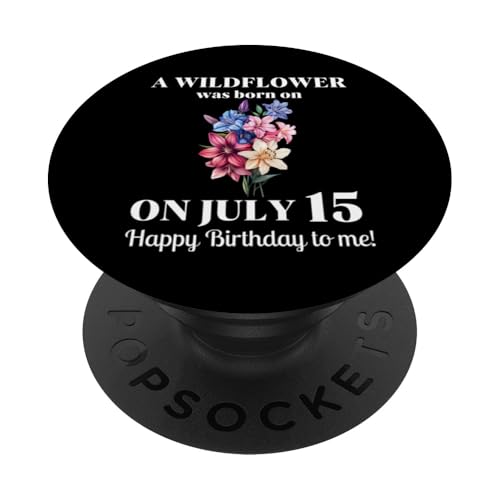 Juli Geburt Blume Rittersporn und Seerose Juli 15 Geburtstag PopSockets Klebender PopGrip Juli Geburt Blume Rittersporn und Seerose Juli 15 Geburtstag PopSockets Klebender PopGrip von July Birthday Wildflower Designs