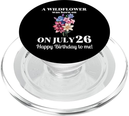 Juli Geburt Blume Rittersporn und Seerose Juli 26 Geburtstag PopSockets PopGrip für MagSafe Juli Geburt Blume Rittersporn und Seerose Juli 26 Geburtstag PopSockets PopGrip für MagSafe von July Birthday Wildflower Designs