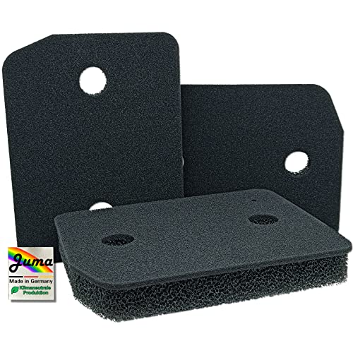 JUMA-Filter für Miele Schwammfilter 9164761 Fein/Grob 207 x 157 x 30mm Wärmepumpentrockner Filter Trockner Kondenstrockner Filterschaum Schaumstoff Sockelfilter Sponge (3er-Set) von Juma Filtertechnik