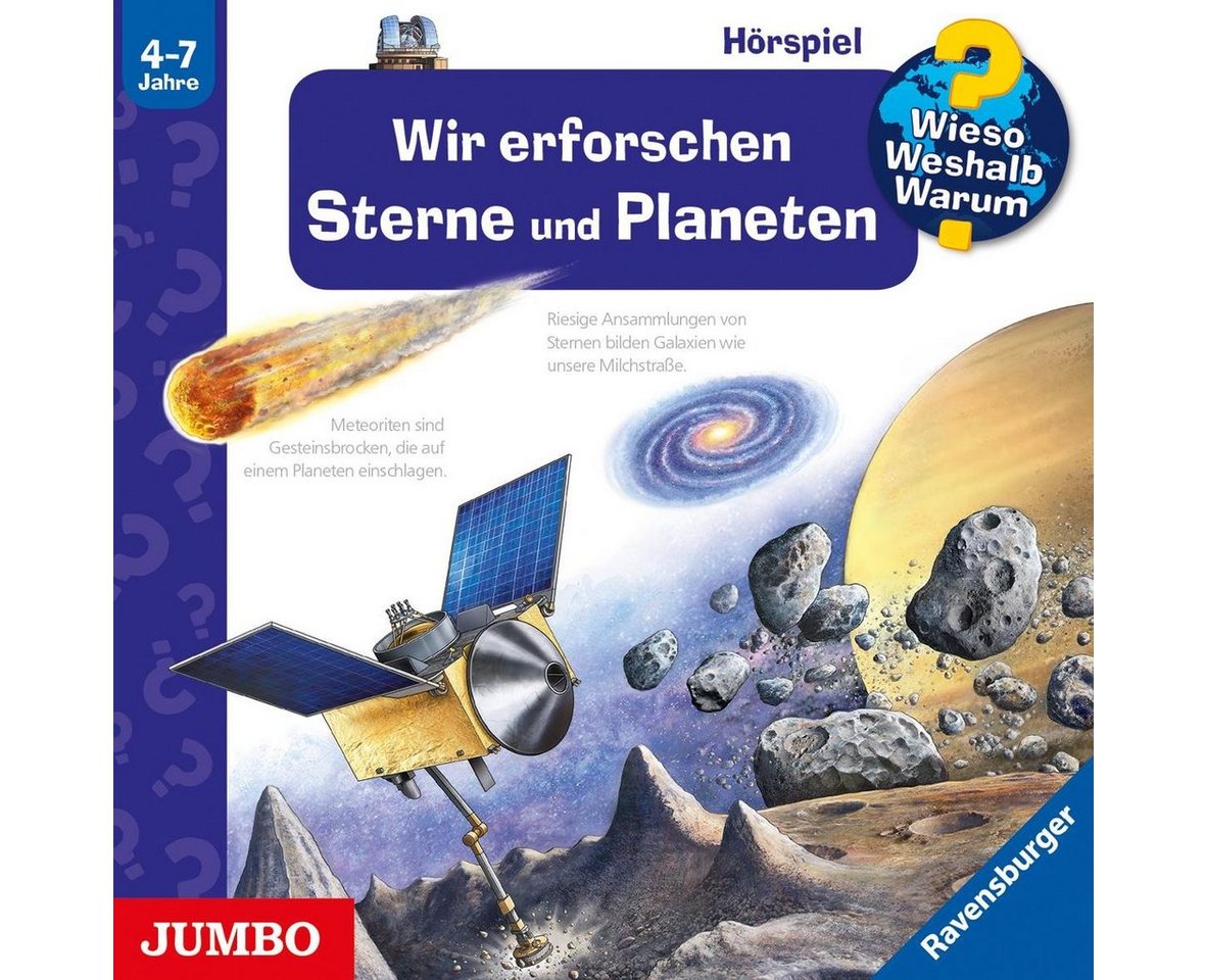 JUMBO Verlag Hörspiel-CD Wieso? Weshalb? Warum? Wir erforschen Sterne und Planeten, Audio-CD von Jumbo Verlag