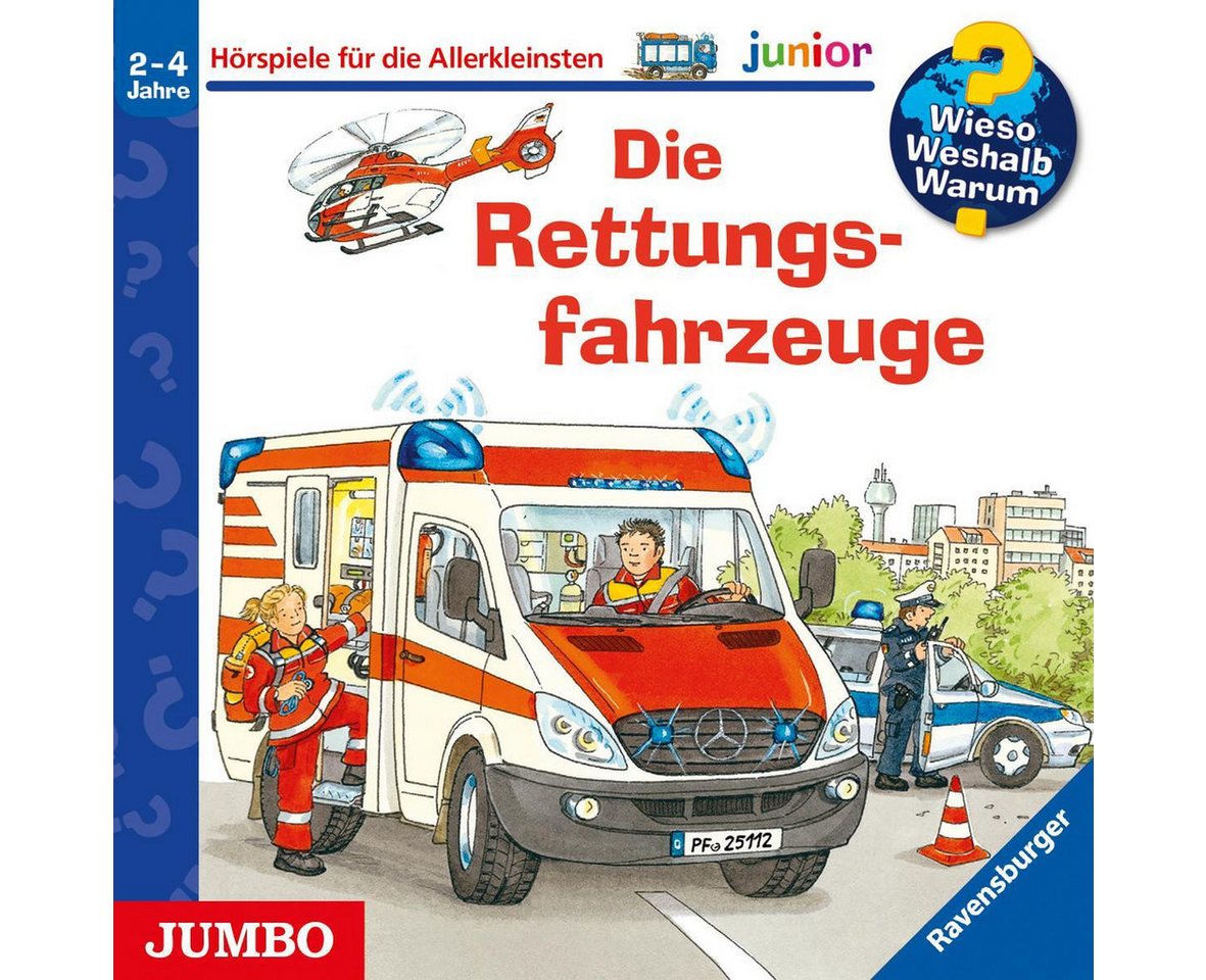 JUMBO Verlag Hörspiel Wieso? Weshalb? Warum? - junior. Die Rettungsfahrzeuge von Jumbo Verlag