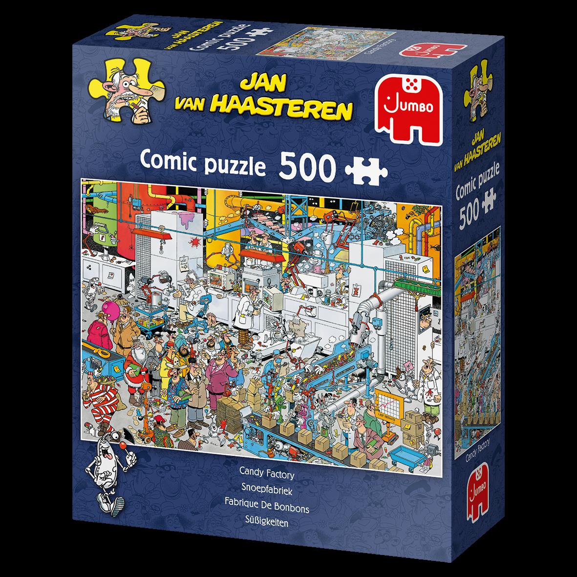 Jan van Haasteren Süßigkeiten Fabrik 500 Teile (JUM9025) von Jumbo