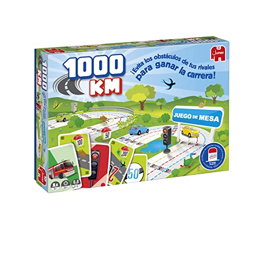 Jumbo - 1000 KM - Familien- und Kinderspiel - 5-99 Jahre - +2 Spieler - Kartenspiel - Spanisch von Jumbo
