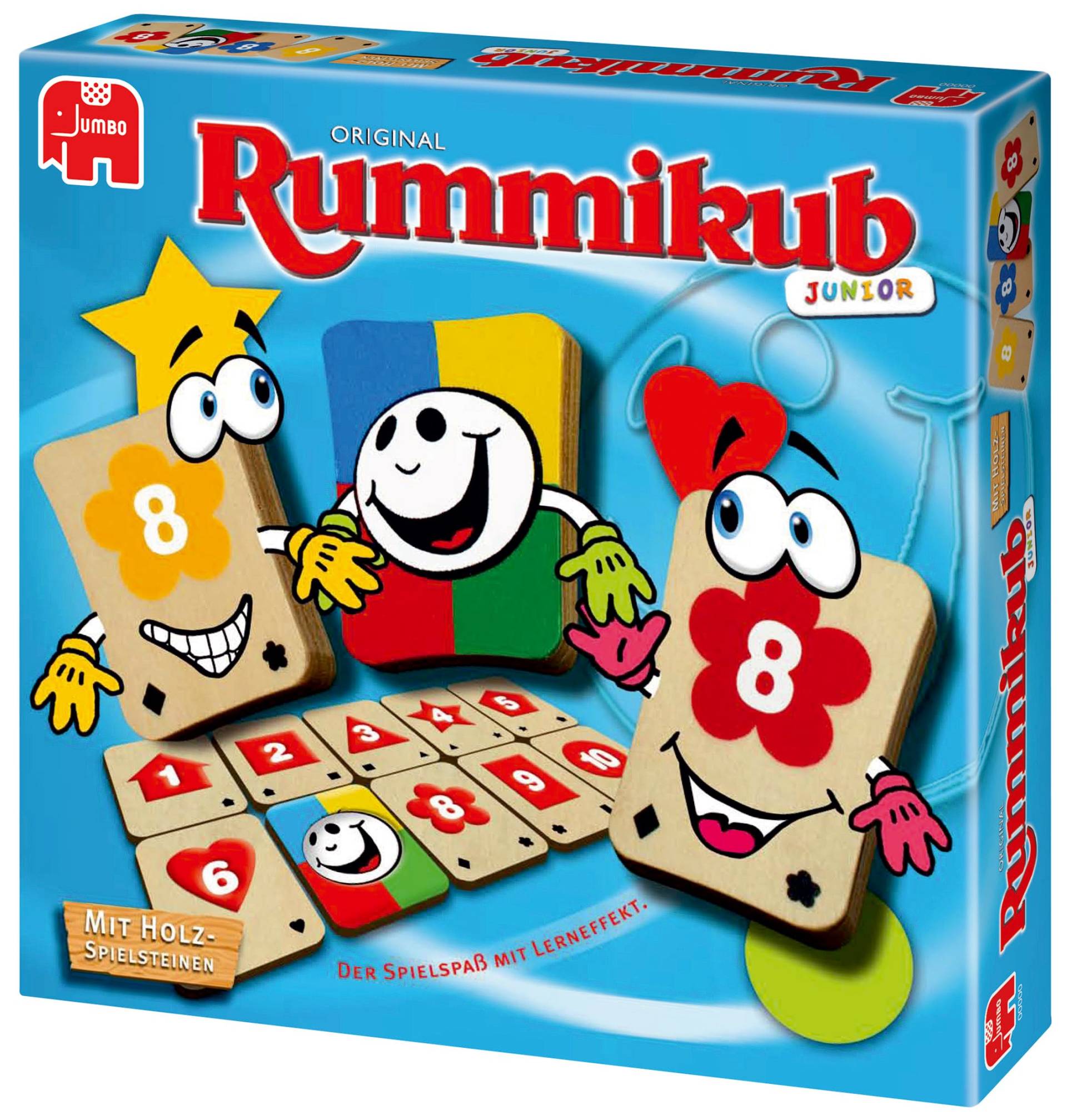 Jumbo Spiele 3954 - Original Rummikub Junior Holz von Jumbo