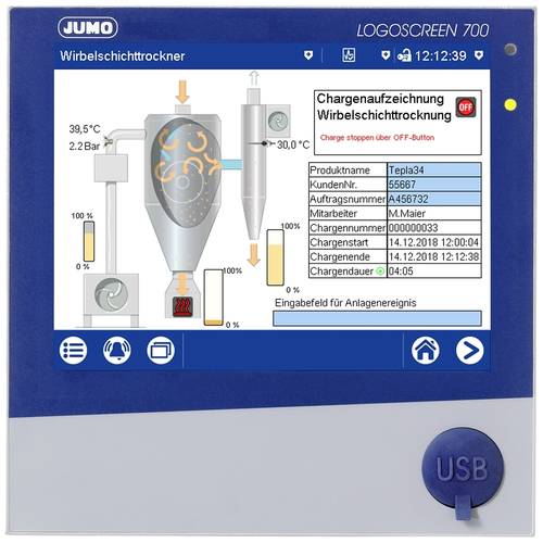 Jumo 00725511 SPS-Touchpanel von Jumo