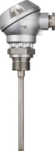 Jumo Temperatursensor Fühler-Typ Pt100 -50 bis 400°C Fühler-Länge 150mm Fühlerbreite 6mm von Jumo