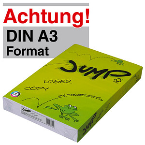 JUMP Kopierpapier COPY/LASER DIN A3 80 g/qm 500 Blatt von Jump