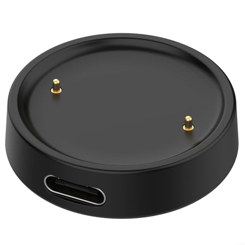 Ladestation für Amazfit Active 2, ABS-Material, kompatibles Ladekabel, 100 cm USB-Kabel, schnelles, effizientes Laden mit kompaktem, tragbarem Design, schwarzes Smartwatch-Zubehör (separate Basis) von Jumplushion