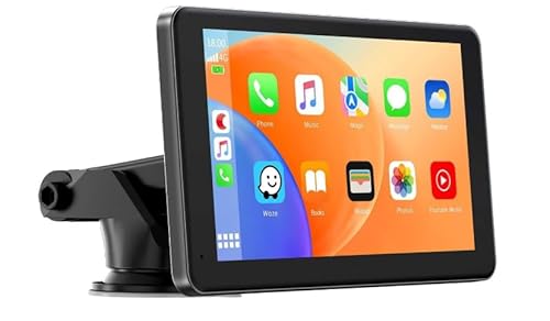 Android Auto, Carplay Display 7 Zoll Navigationsgeräte für Auto mit Rückfahrkamera, IPS Touch Screeen mit Siri/GOO-gle GPS Navigation Android Auto, Carplay Display 7 Zoll Navigationsgeräte für Auto mit Rückfahrkamera, IPS Touch Screeen mit Siri/GOO-gle GPS Navigation von Jun-Saxifragelec