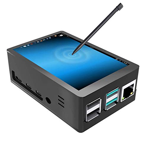 Jun-Saxifragelec Für Raspberry Pi 4 Touchscreen mit Tasche, 3,5 Zoll Touchscreen mit Lüfter, 320x480 Monitor TFT LCD Game Display, SD VGA 480p von Jun-Saxifragelec