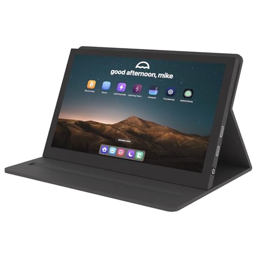 Jun-Saxifragelec Tragbarer Monitor für Raspberry Pi 5, IPS HD Touchscreen, Display mit Schutzhülle (7 Inch) von Jun-Saxifragelec