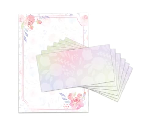 Briefpapier-Set 50 Designpapier DIN A4 + 50 Umschläge DIN-lang haftklebend beidseitig beschriftbar und bedruckbar für Einladung Briefpost Firmenpost Urkunde Zertifikate Briefpapier-Set 50 Designpapier DIN A4 + 50 Umschläge DIN-lang haftklebend beidseitig beschriftbar und bedruckbar für Einladung Briefpost Firmenpost Urkunde Zertifikate von Junapack