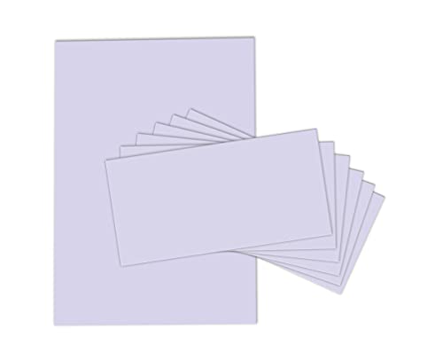 Briefpapier-Set Briefpapier mit Umschlag lila Briefbogen einfarbiges Papier selbstklebende Umschlag Briefe Einladungen (100 Blätter + 100 Umschläge) von Junapack