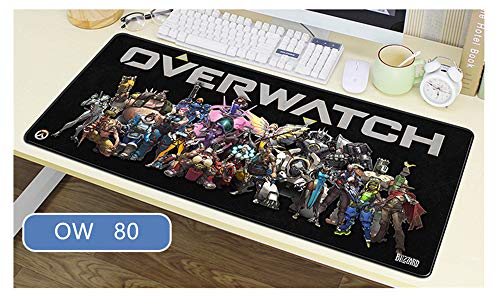 Overwatch großes Mauspad - wasserdicht und rutschfest (80, 800 * 300 * 3MM/31.5 * 11.7 * 0.12inch) von Junchen&Zhang