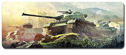 World of Tanks Großes Mauspad - Wasserdicht Und rutschfest (01, 800 * 300 * 3MM/31.5 * 11.7 * 0.12inch) von Junchen&Zhang