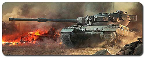 World of Tanks Großes Mauspad - Wasserdicht Und rutschfest (02, 900 * 400 * 3MM/35.5 * 15.7 * 0.12inch) von Junchen&Zhang