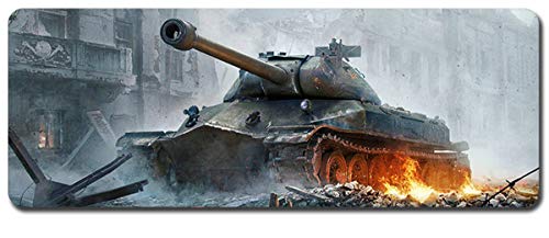 World of Tanks Großes Mauspad - Wasserdicht Und rutschfest (10, 800 * 300 * 3MM/31.5 * 11.7 * 0.12inch) von Junchen&Zhang