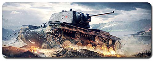 World of Tanks Großes Mauspad - Wasserdicht Und rutschfest (12, 900 * 400 * 3MM/35.5 * 15.7 * 0.12inch) von Junchen&Zhang