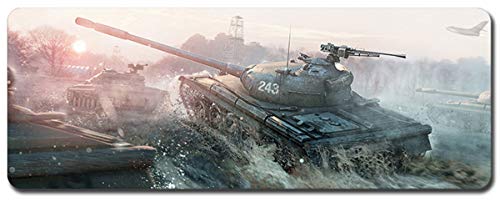 World of Tanks Großes Mauspad - Wasserdicht Und rutschfest (23, 900 * 400 * 3MM/35.5 * 15.7 * 0.12inch) von Junchen&Zhang