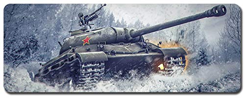 World of Tanks Großes Mauspad - Wasserdicht Und rutschfest (45, 800 * 300 * 3MM/31.5 * 11.7 * 0.12inch) von Junchen&Zhang