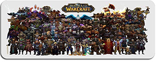 Junchen&Zhang World of Warcraft Gaming Mauspad - Extra groß (989 x 400 mm, 3 mm, Schwarz, Baumwolle) von Junchen&Zhang