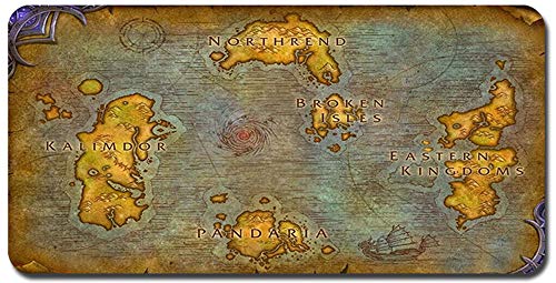 World of Warcraft großes Mauspad - wasserdicht und rutschfest (31, 700 * 300 * 3MM/27.6 * 11.8 * 0.12inch) von Junchen&Zhang